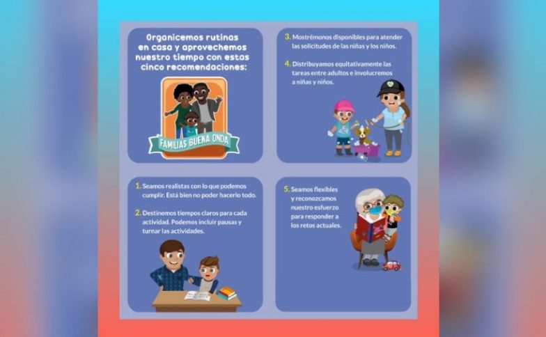 Recomendaciones de rutinas en casa