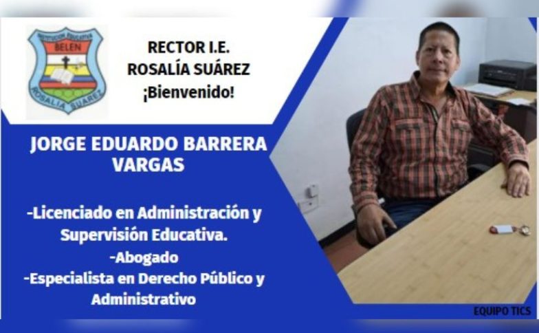Presentación del rector de la Institución