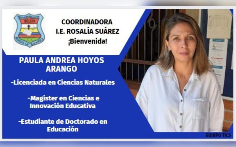 Presentación de la nueva coordinadora de la Institución.