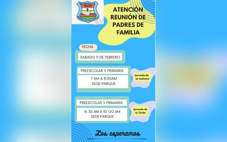 Reunión de padres de familia de primaria