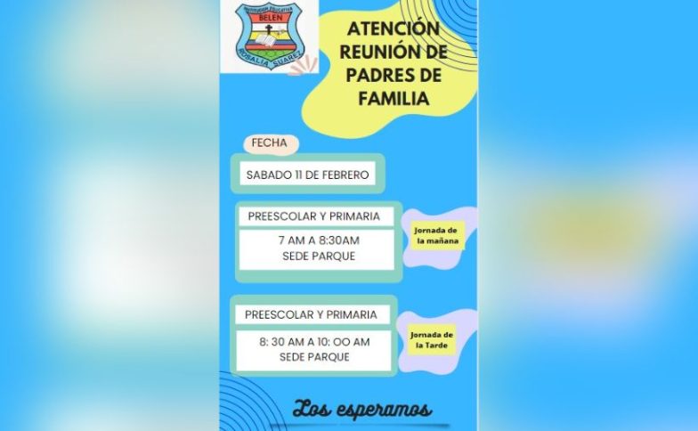 Reunión de padres de familia de primaria